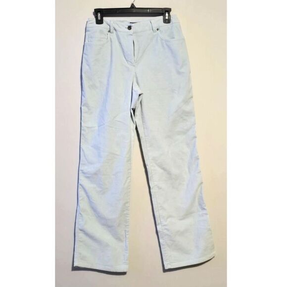 Jones Wear Sport Stretch Straight Leg Corduroy Pants Size 4 Light Blue - Picture 3 of 10